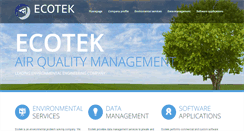 Desktop Screenshot of ecotek.com